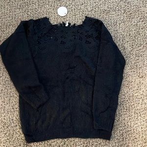 NWT Vici Off The Shoulder Lace Sweater